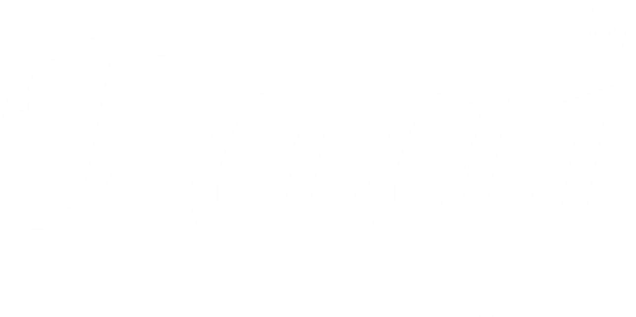 Taaj Restaurant Logo white